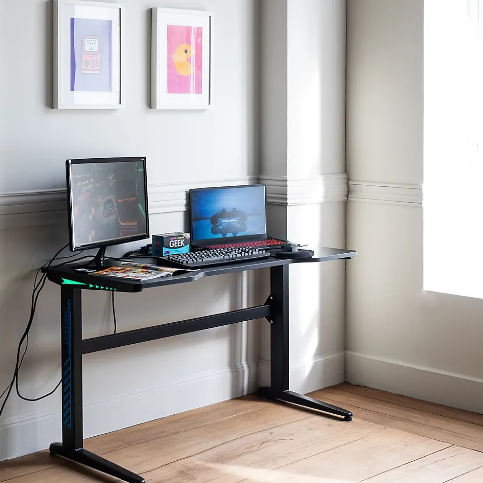 Bureau gamer à LED ALICE - HAPPY GARDEN