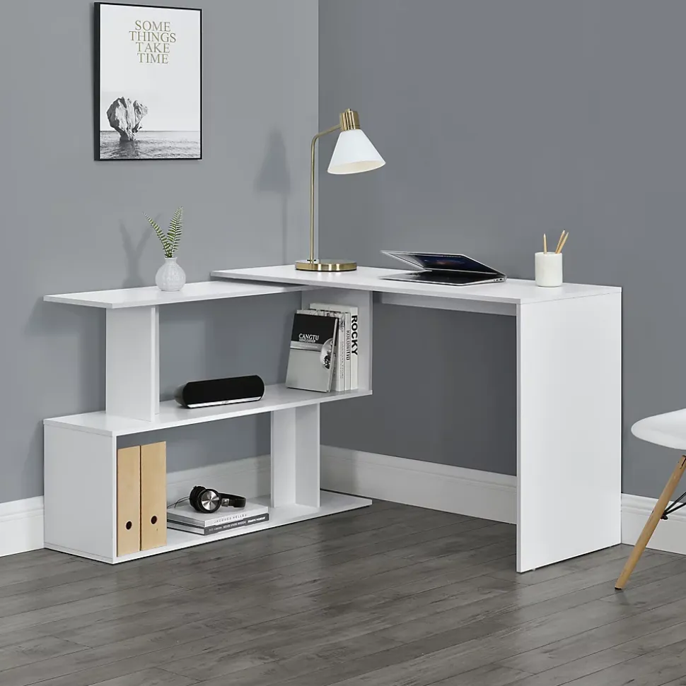 Bureau Gigogne Arendal 77 x 120 x 50 cm Blanc en.casa