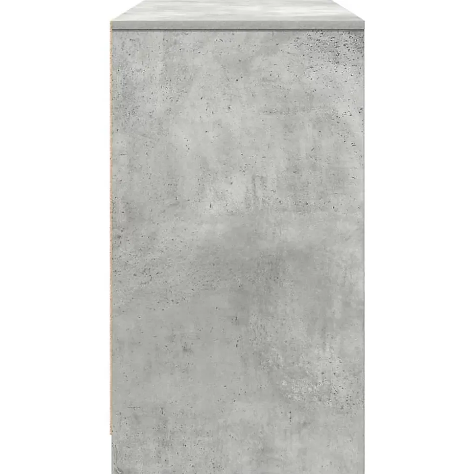 Bureau gris béton 120x42x76 cm bois d'ingénierie vidaXL