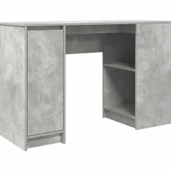 Bureau gris béton 120x42x76 cm bois d'ingénierie vidaXL