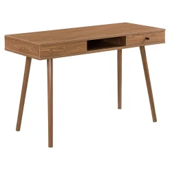 Bureau Habo 74 x 115 x 48 cm Effet Bois Foncé en.casa