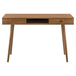 Bureau Habo 74 x 115 x 48 cm Effet Bois Foncé en.casa