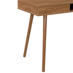 Bureau Habo 74 x 115 x 48 cm Effet Bois Foncé en.casa