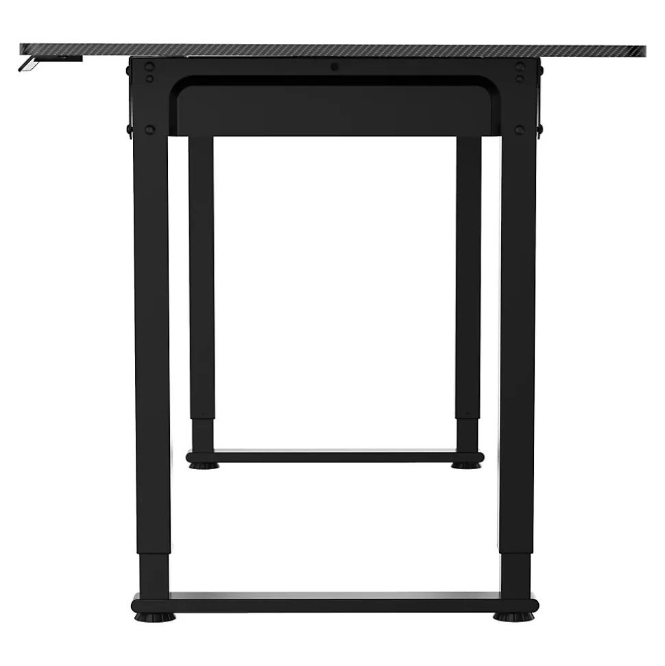 Bureau électrique à hauteur réglable Kirkkonummi 180 x 80 cm noir pro.tec