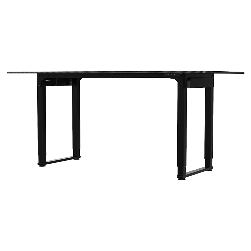 Bureau électrique à hauteur réglable Kirkkonummi 180 x 80 cm noir pro.tec