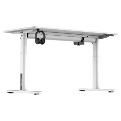 Bureau électrique à hauteur réglable pour enfants Ringe 120 x 60 cm blanc pro.tec