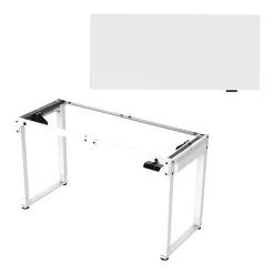 Bureau électrique à hauteur réglable Kirkkonummi 180 x 80 cm blanc pro.tec