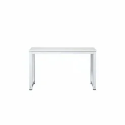 Bureau Moderne - Pieds Métal, Plateau Blanc