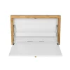 Bureau Mural Design "Brenta" 74cm Blanc