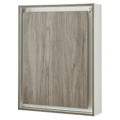 Bureau mural pliant Greve 72 x 77 x 59 cm blanc effet bois en.casa