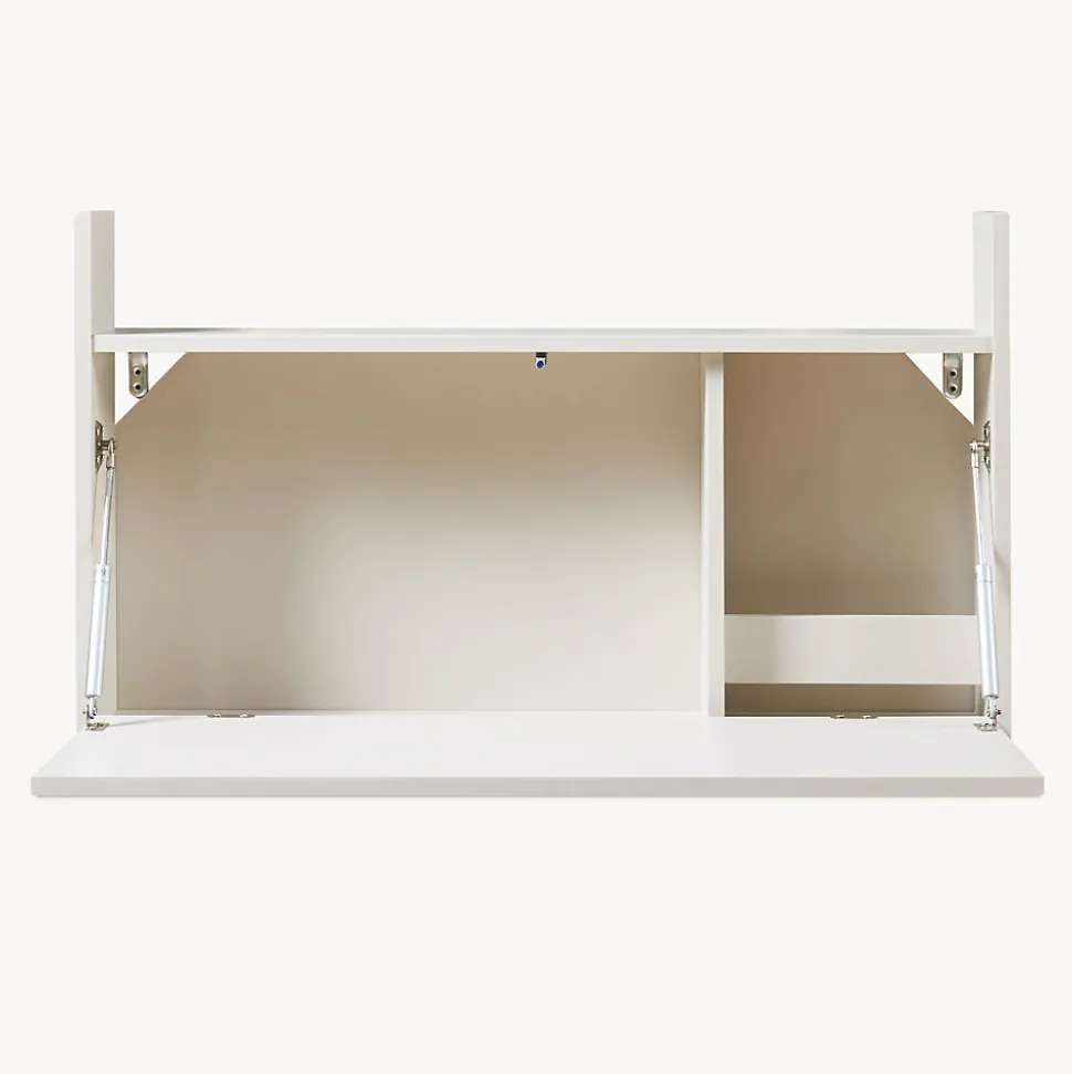 Bureau mural rabattable Rautalampi 48 x 83 x 48 cm beige en.casa