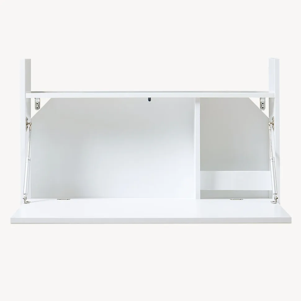 Bureau mural rabattable Rautalampi 48 x 83 x 48 cm blanc en.casa
