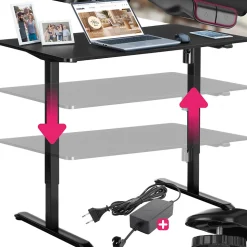 Bureau réglable en hauteur électrique avec système anti-collision