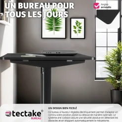 Bureau réglable en hauteur électrique avec système anti-collision