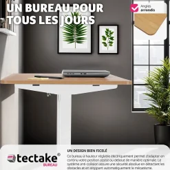 Bureau réglable en hauteur électrique avec système anti-collision