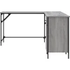 Bureau sonoma gris 141x141x75 cm bois d'ingénierie vidaXL