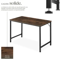 Bureau Style industriel Grand espace pour les jambes