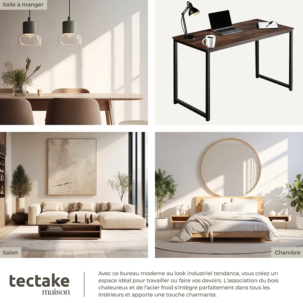 Bureau Style industriel Grand espace pour les jambes