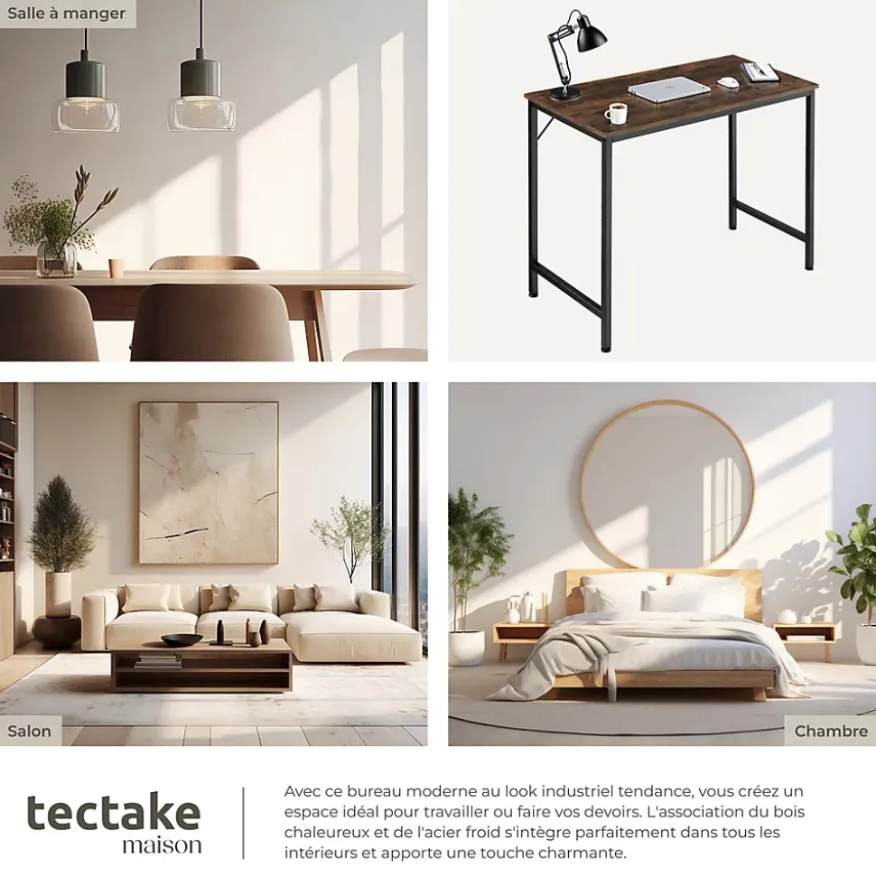 Bureau Style industriel Grand espace pour les jambes
