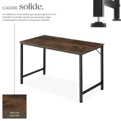 Bureau Style industriel Grand espace pour les jambes