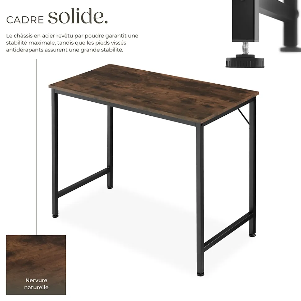 Bureau Style industriel Grand espace pour les jambes