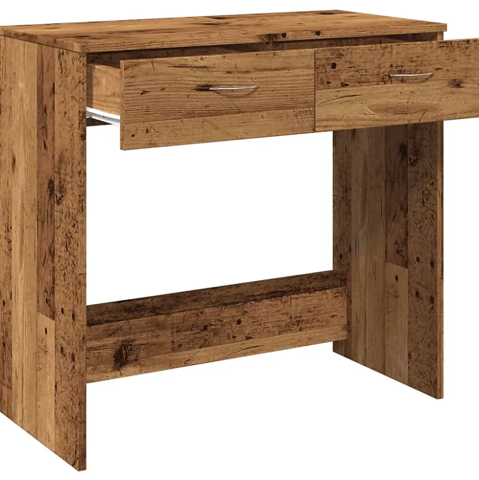 Bureau style vieux bois 80x40x75 cm bois d'ingénierie vidaXL