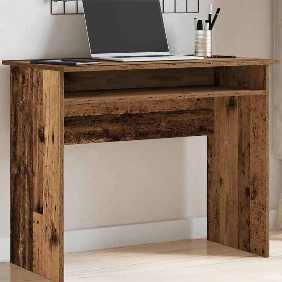 Bureau vieux bois 90x50x74 cm bois d'ingénierie vidaXL