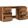Bureau vieux bois 140x50x77 cm bois d'ingénierie vidaXL