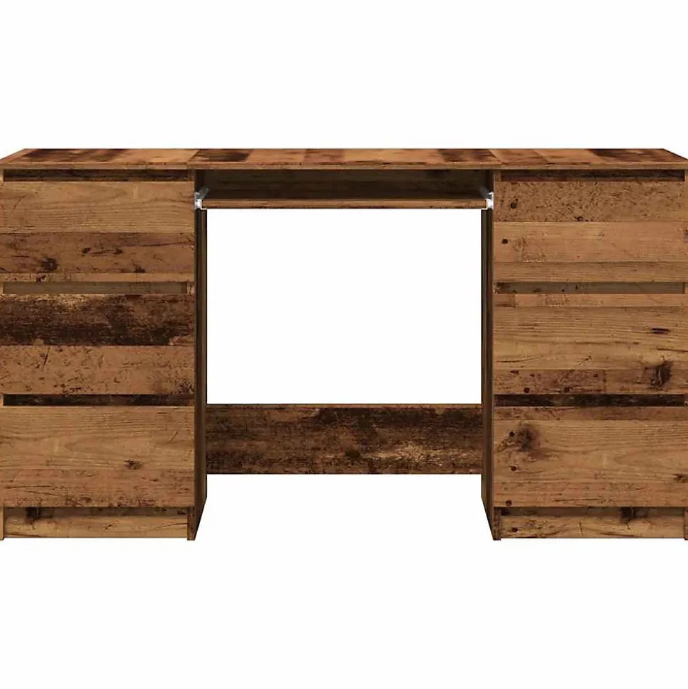 Bureau vieux bois 140x50x77 cm bois d'ingénierie vidaXL