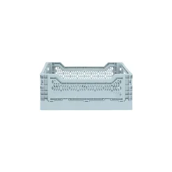 Cagette plastique pliable bleu ciel taille S
