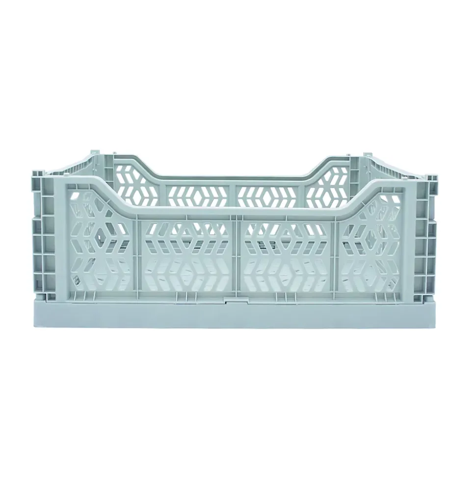 Cagette plastique pliable bleu ciel taille M