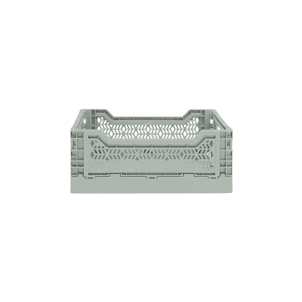 Cagette plastique pliable vert clair taille S