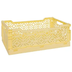 Cagette pliante Arry jaune 31x20x11,5cm - Atmosphera