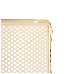 Caisse à viennoiseries ajourée empilable emboîtable 610 x 500 x 155 mm - 33 L - beige