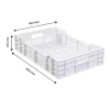 Caisse ajourée 600 x 400 x 135 mm 25 L - blanc