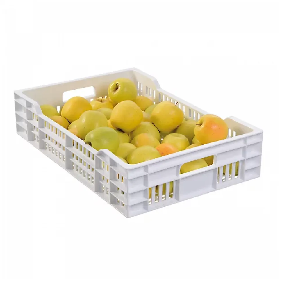 Caisse ajourée 600 x 400 x 135 mm 25 L - blanc