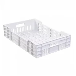 Caisse ajourée 600 x 400 x 135 mm 25 L - blanc