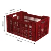 Caisse ajourée 600 x 400 x 300 mm 60 L - brique