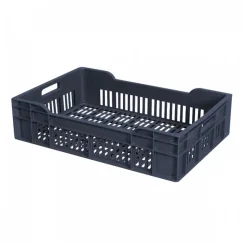 Caisse ajourée 600 x 400 x 135 mm 25 L - gris