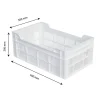 Caisse ajourée 500 x 300 x 200 mm 20 L - blanc