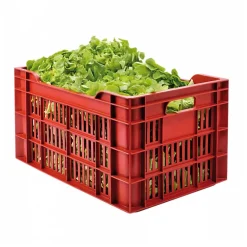 Caisse ajourée 550 x 360 x 290 mm 45 L - brique