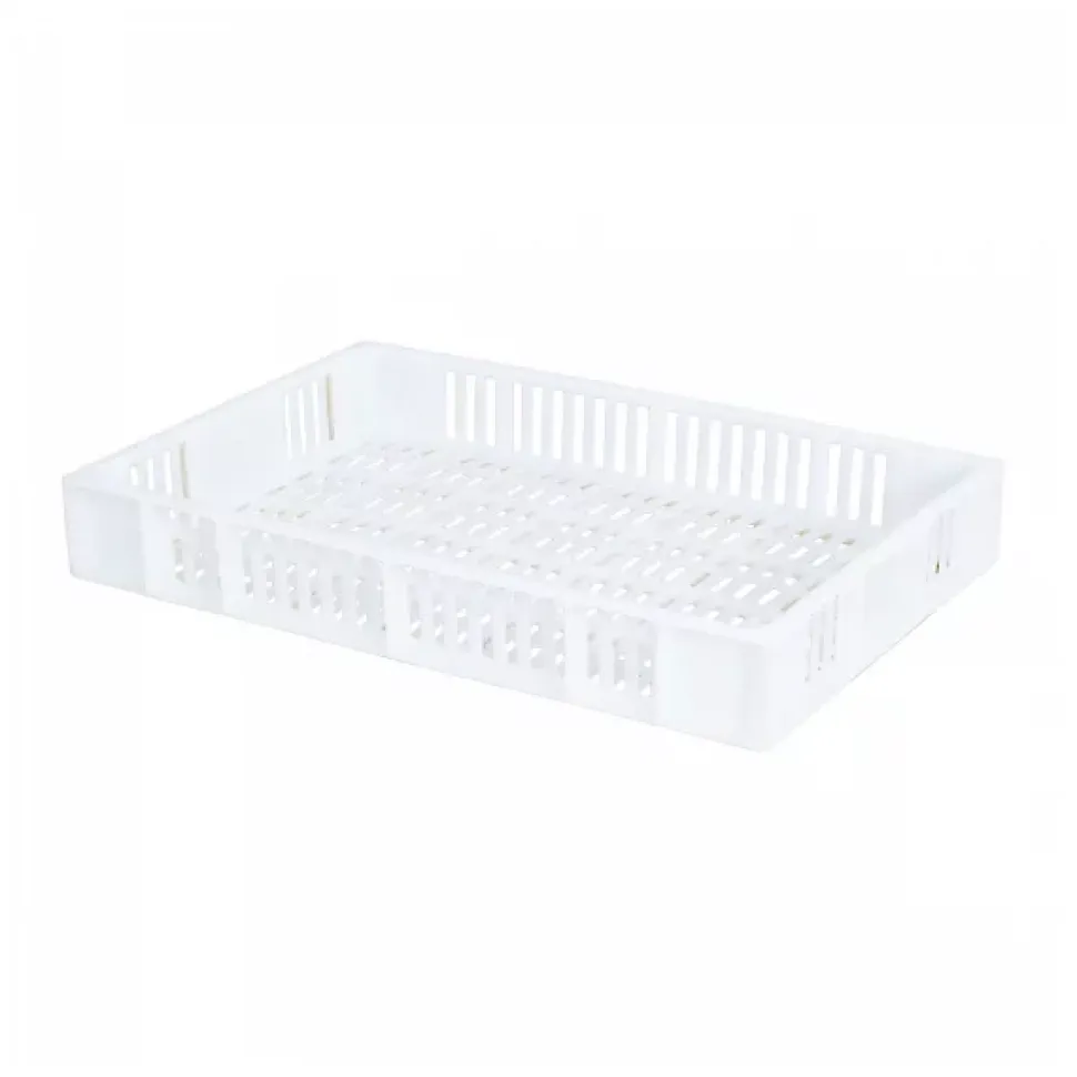 Caisse ajourée 600 x 400 x 90 mm 15 L - blanc