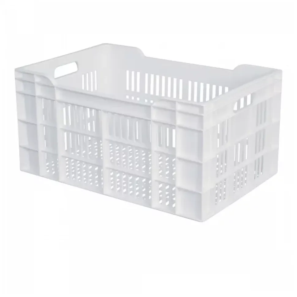 Caisse ajourée 600 x 400 x 300 mm 60 L - blanc
