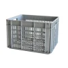 Caisse ajourée avec poignées empilable 500 x 400 x 330 mm - 48 L - gris