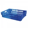 Caisse ajourée empilable emboitable 600 x 400 x 147 mm bicolore 26 L - bleu/bleu