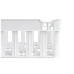 Caisse ajourée empilable emboîtable 400 x 300 x 120 mm - 13 L - blanc