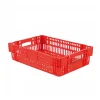 Caisse ajourée empilable emboitable 600 x 400 x 146 mm - 27 L - rouge
