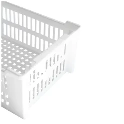 Caisse ajourée empilable emboîtable 400 x 300 x 175 mm - 14 L - blanc