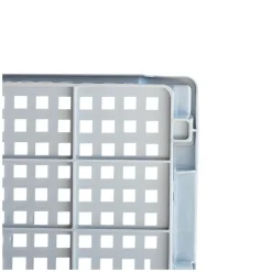 Caisse ajourée empilable emboîtable 400 x 300 x 175 mm - 14 L - gris