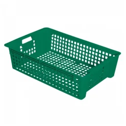 Caisse ajourée empilable emboîtable 600 x 380 x 155 mm 28 L - vert